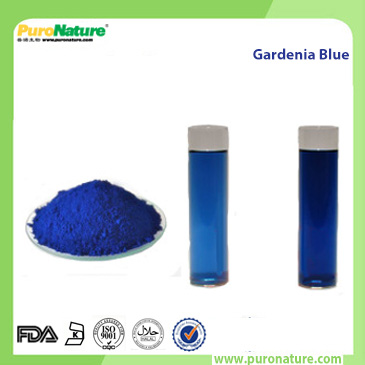 Gardenia blue colorant