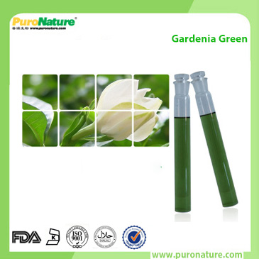 Gardenia green colorant