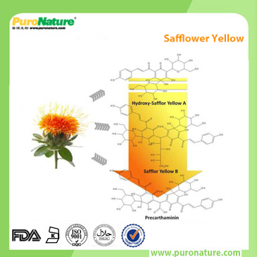 Safflower pigment additive